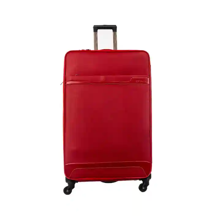 Medium Pu Leather Trolley,  Luggage – Red